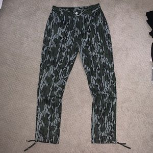 half evil camo cargo pants